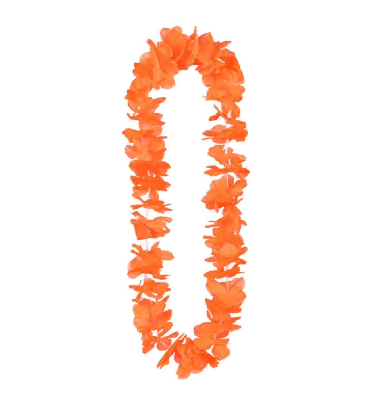 Orange Flower Hawaiian Lei