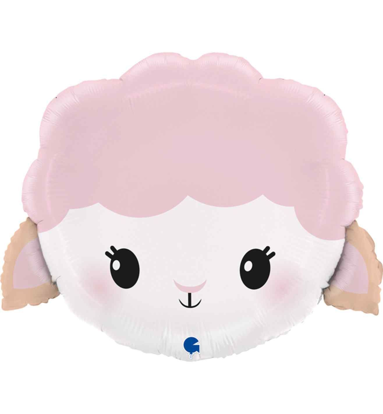 19" Cute Sheep Foil Balloon