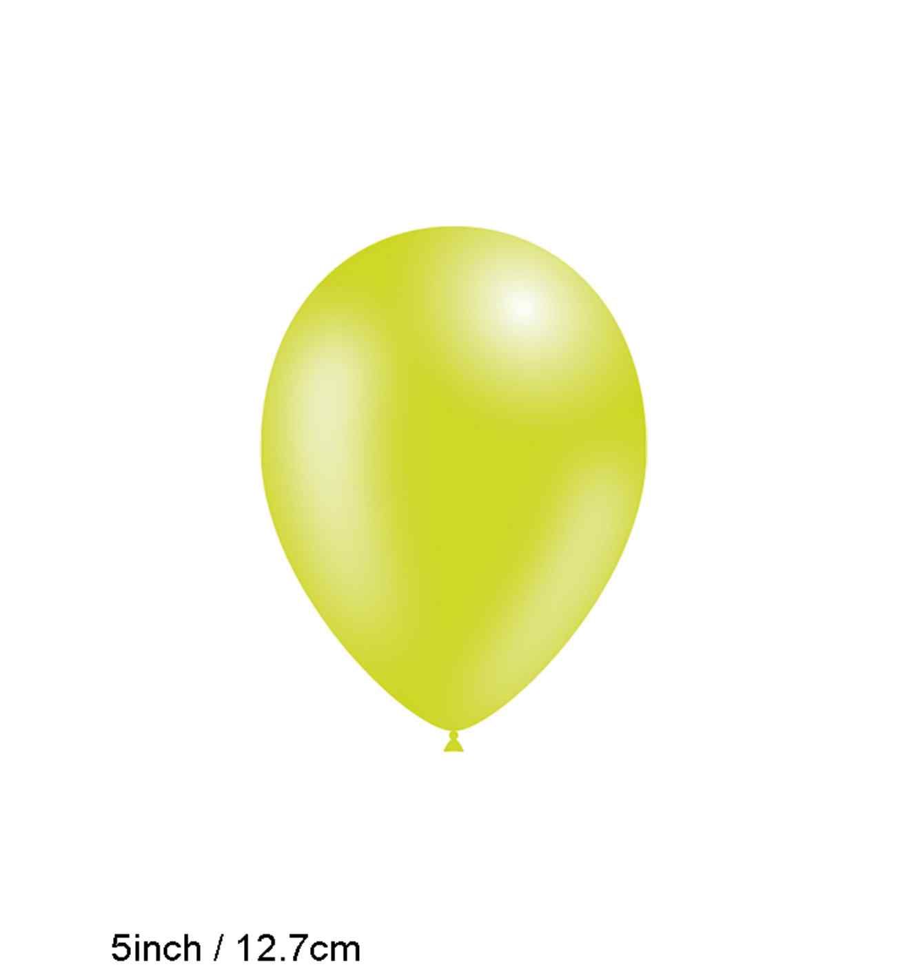 5" Decotex Fashion Solid Lime Green 100ct.