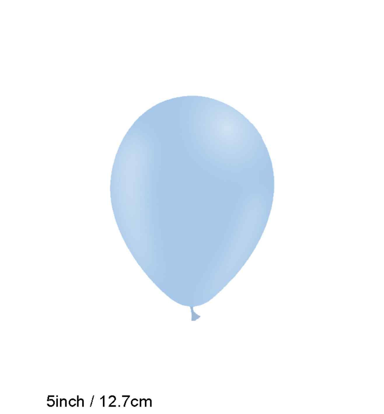 5" Decotex Matte Pastel Light Blue 100ct.