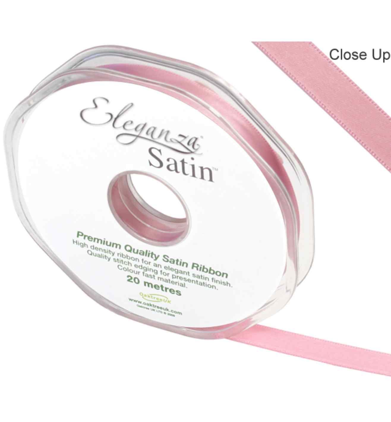 Eleganza Satin Double Faced Classic Pink - 10mm x 20m