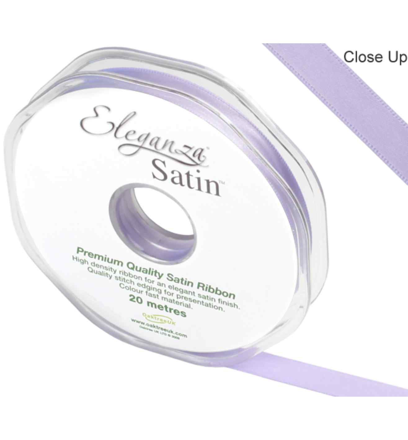 Eleganza Satin Double Faced Lavender - 10mm x 20m