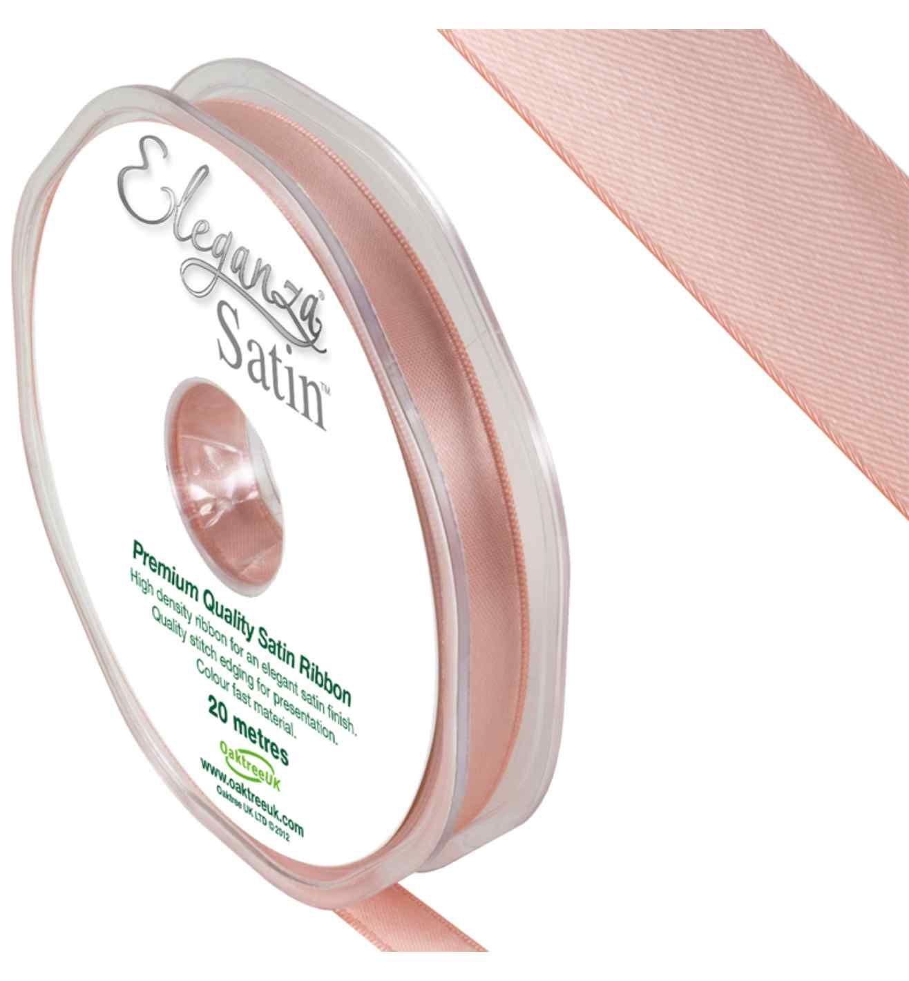 Eleganza Satin Double Faced Rose Gold - 10mm x 20m