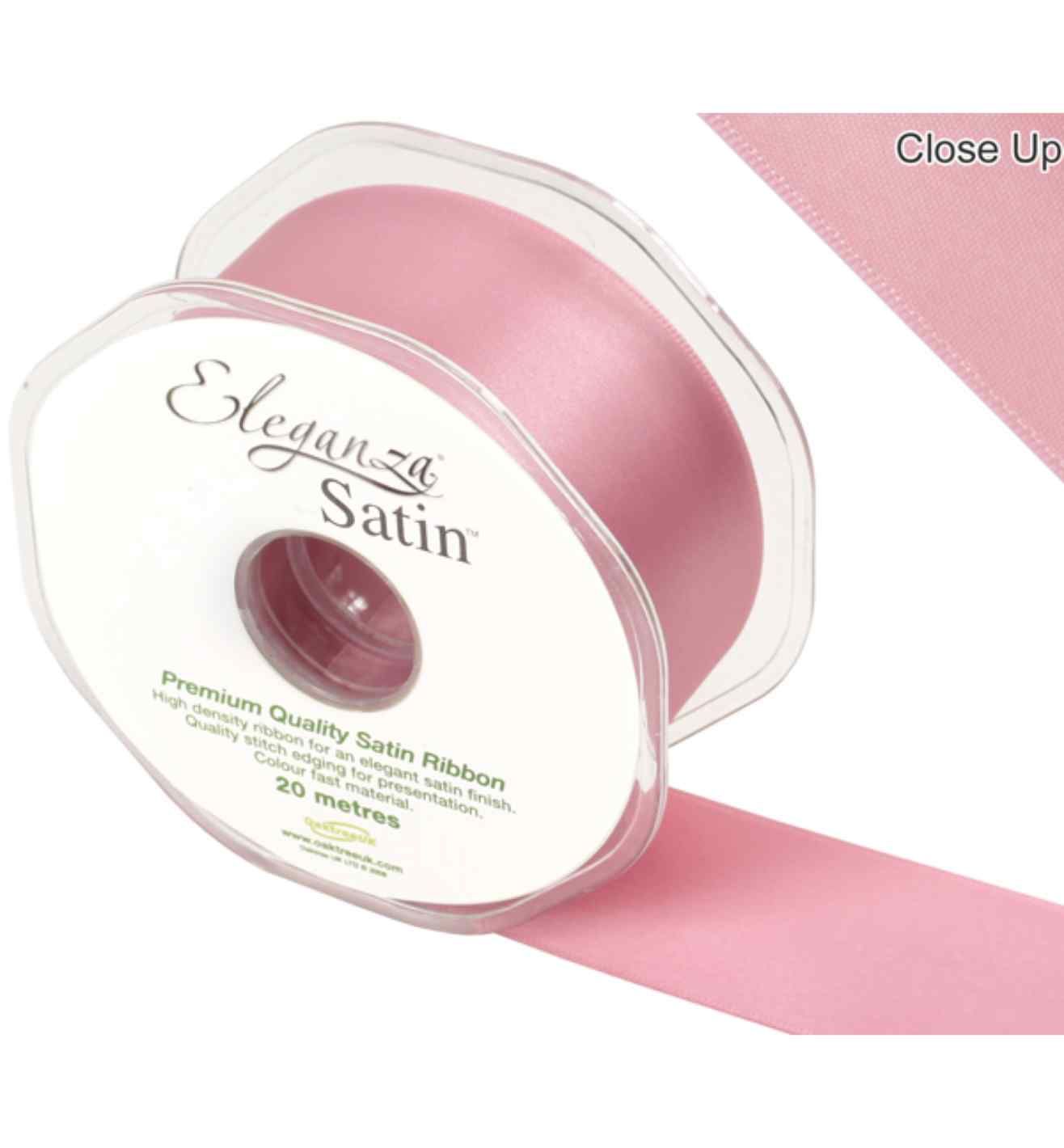 Eleganza Satin Double Faced Classic Pink - 38mm x 20m