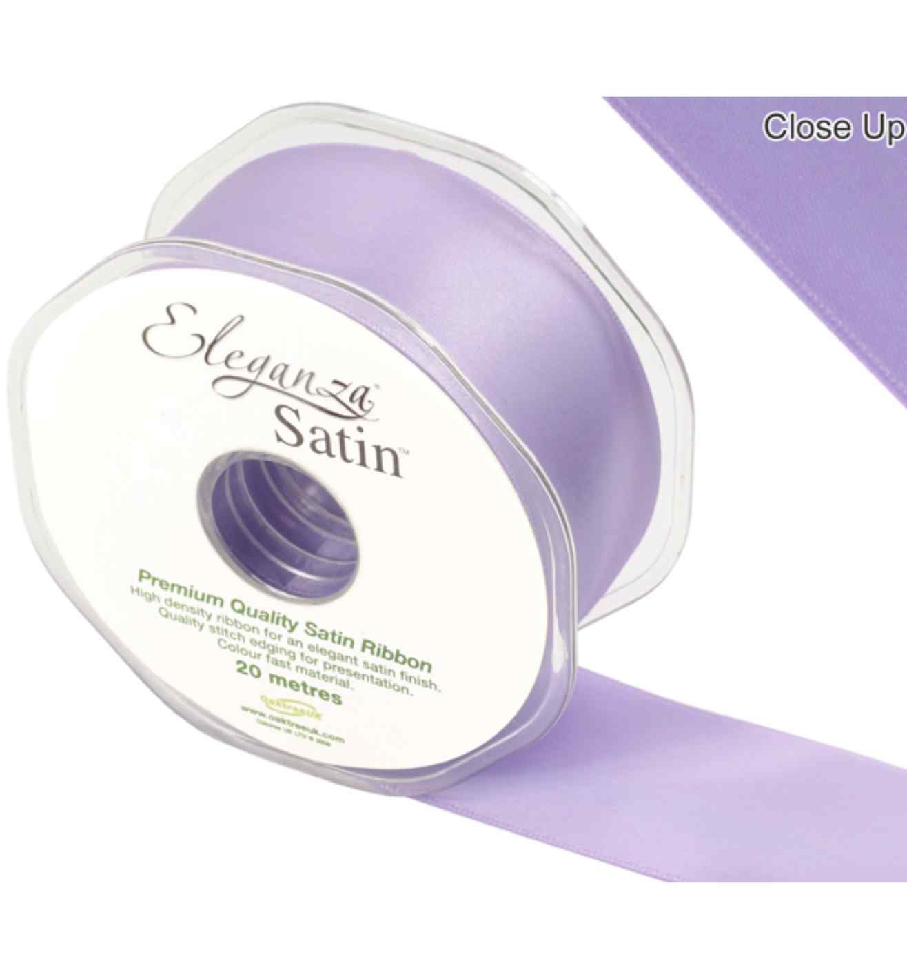 Eleganza Satin Double Faced Lavender - 38mm x 20m