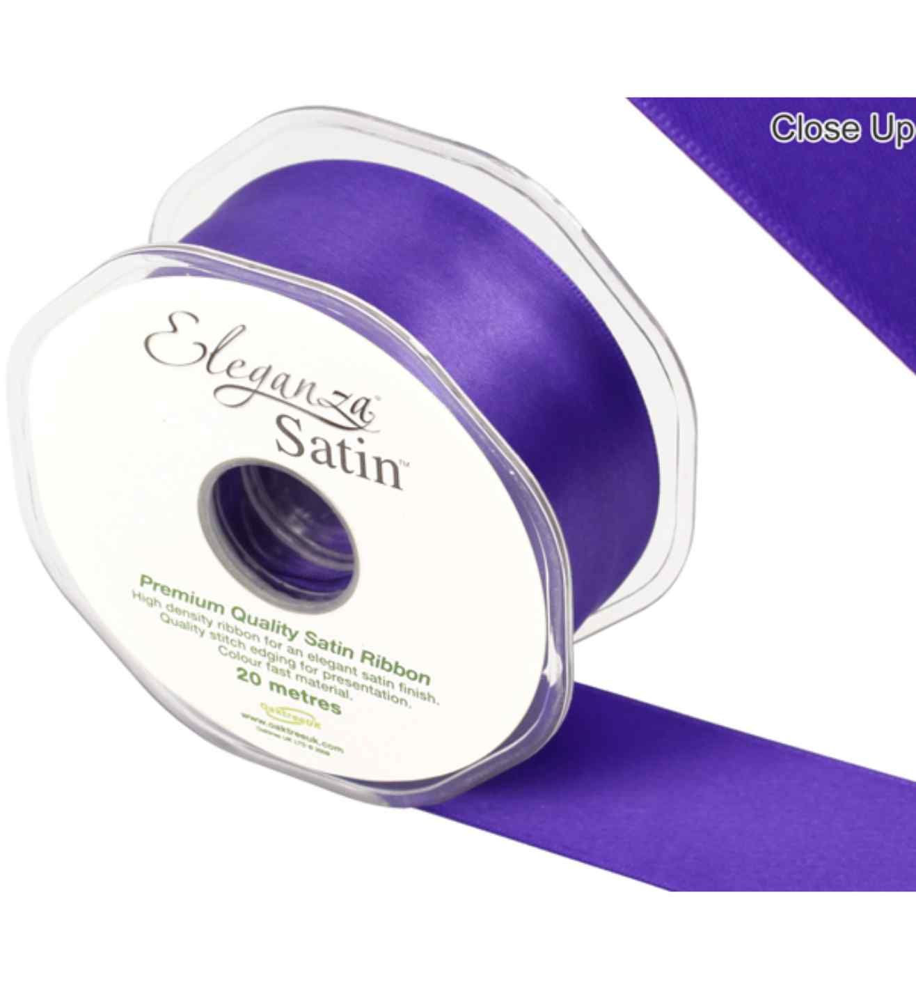 Eleganza Satin Double Faced Purple  - 38mm x 20m