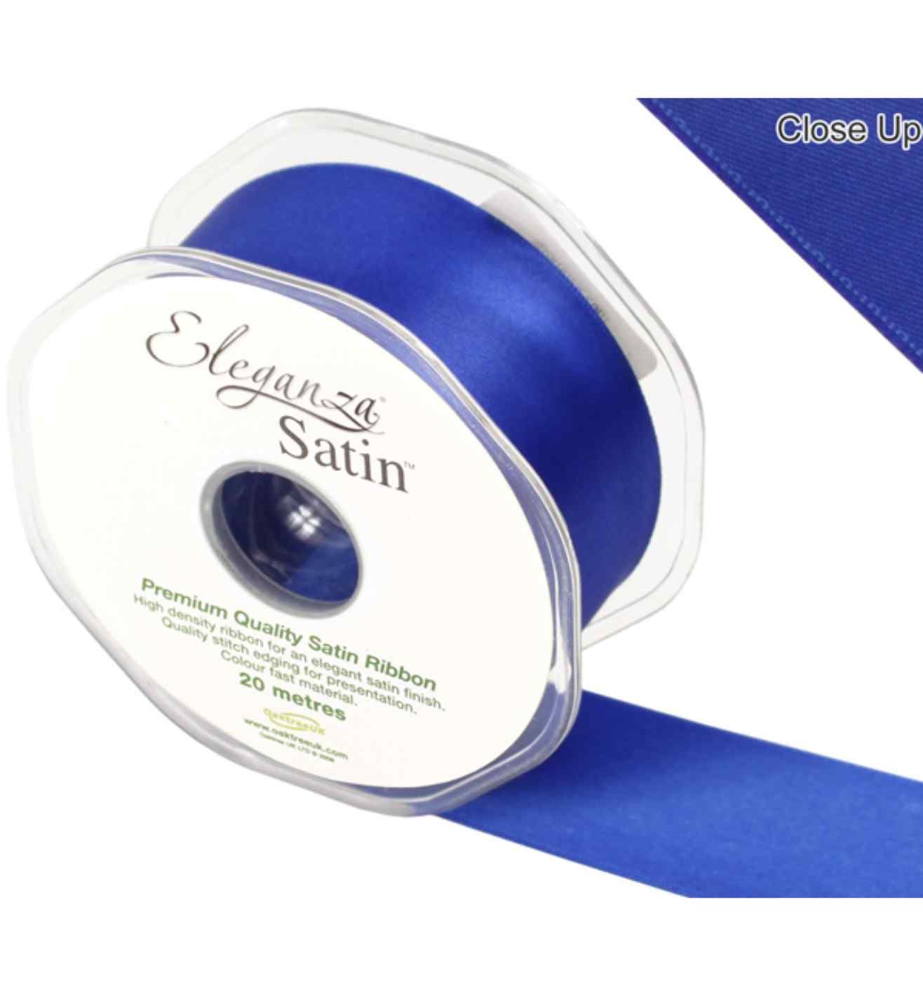 Eleganza Satin Double Faced Royal Blue - 38mm x 20m