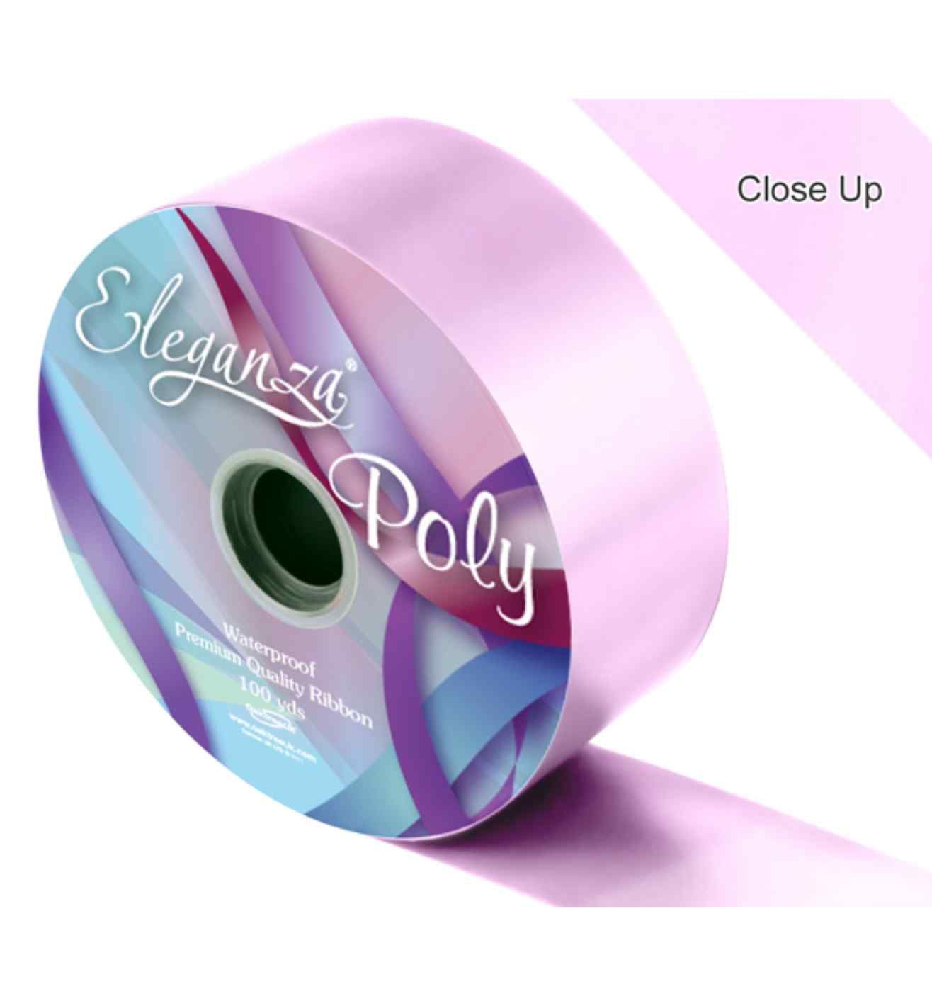Eleganza Poly Ribbon Light Pink - 50mm x 91m