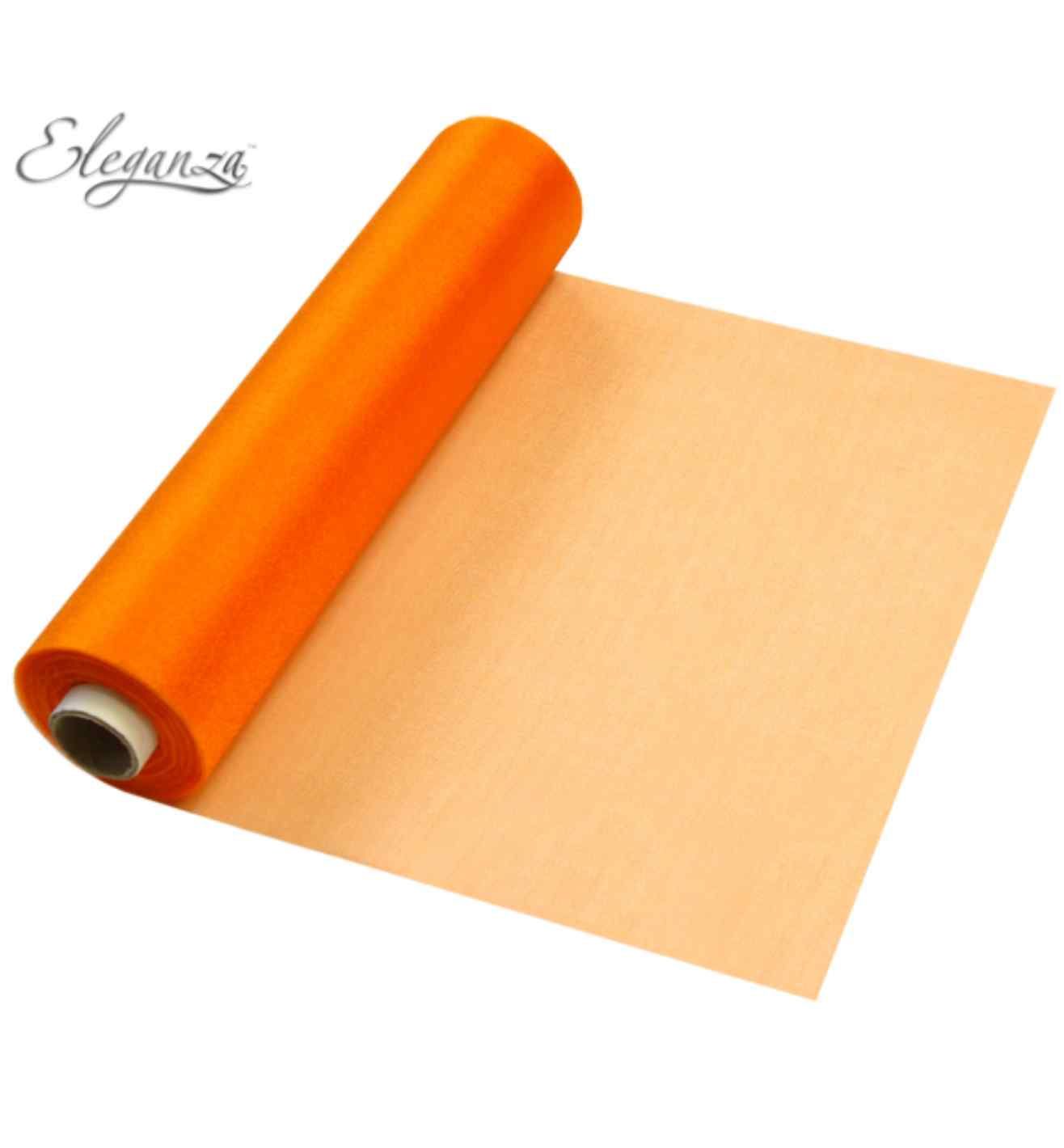 Eleganza Soft Sheer Organza Orange - 29cm x 25m
