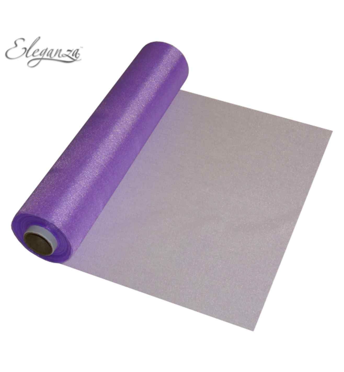 Eleganza Soft Sheer Organza Purple - 29cm x 25m