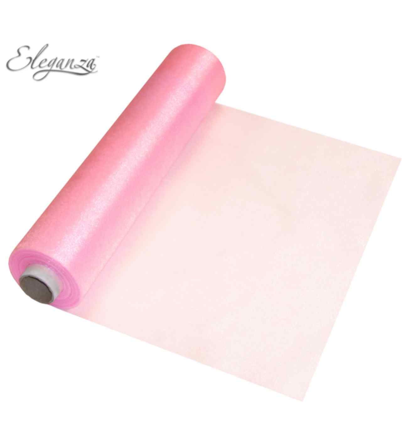 Eleganza Soft Sheer Organza Fashion Pink - 29cm x 25m