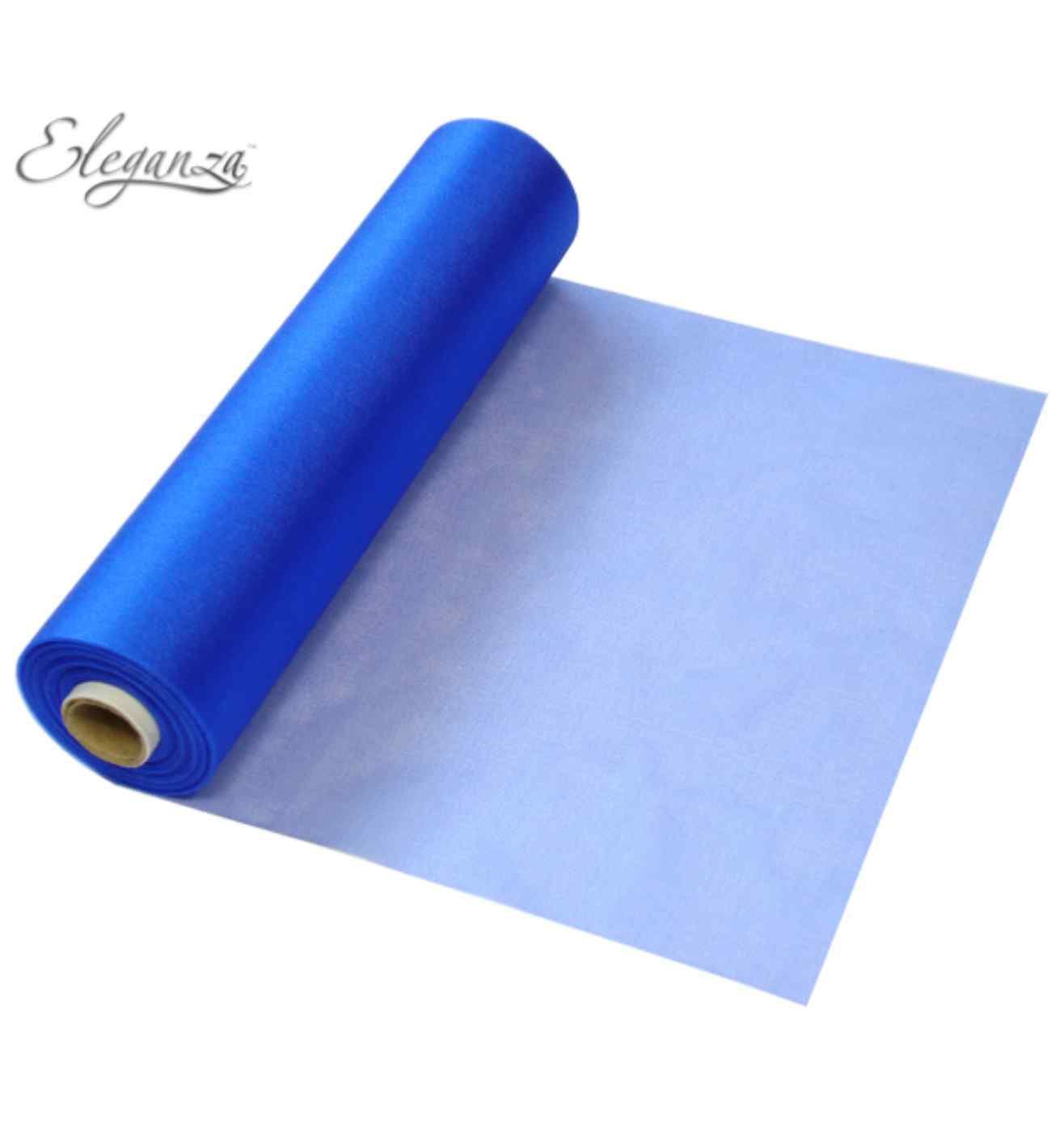 Eleganza Soft Sheer Organza Royal Blue - 29cm x 25m