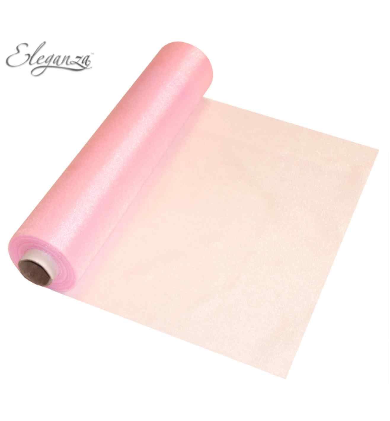 Eleganza Soft Sheer Organza Soft Pink - 29cm x 25m