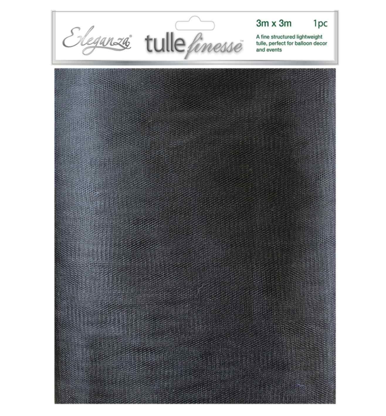 Eleganza Tulle Finesse 3m x 3m Black 1ct.