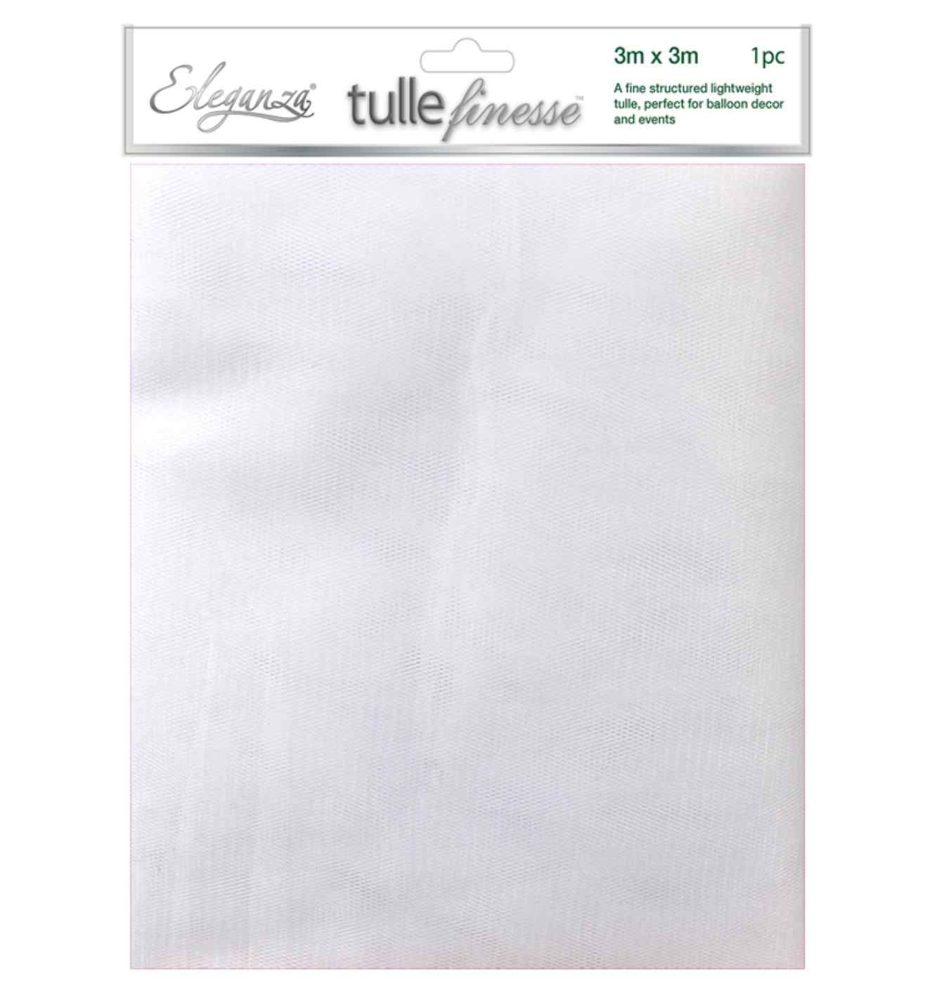 Eleganza Tulle Finesse 3m x 3m White 1ct.