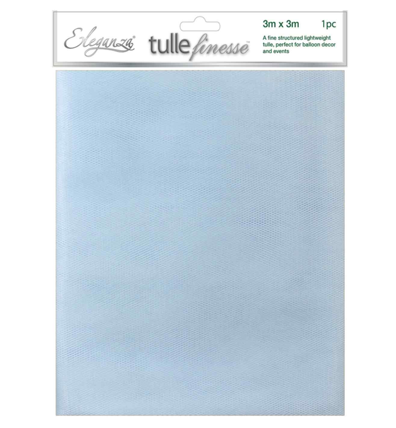 Eleganza Tulle Finesse 3m x 3m Light Blue 1ct.