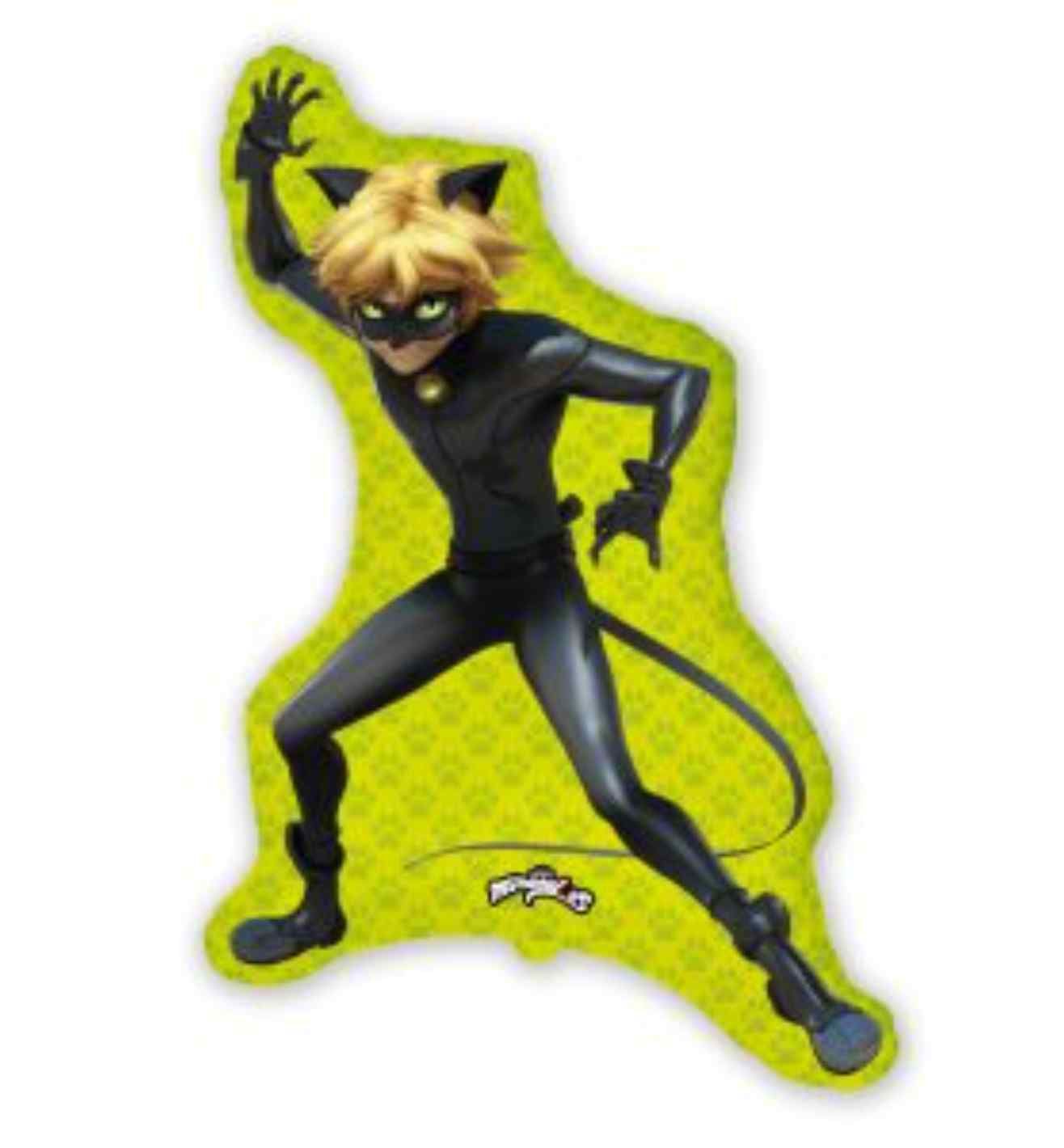 32" Flexmetal Miraculous Cat Noir Foil Balloon