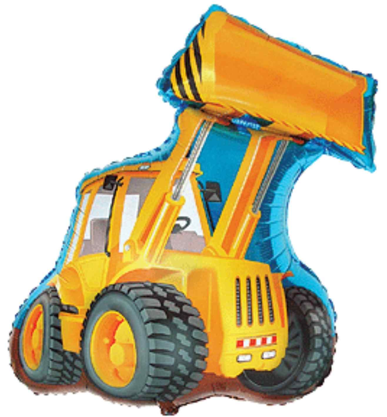 14" Mini Flexmetal Excavator Foil Balloon
