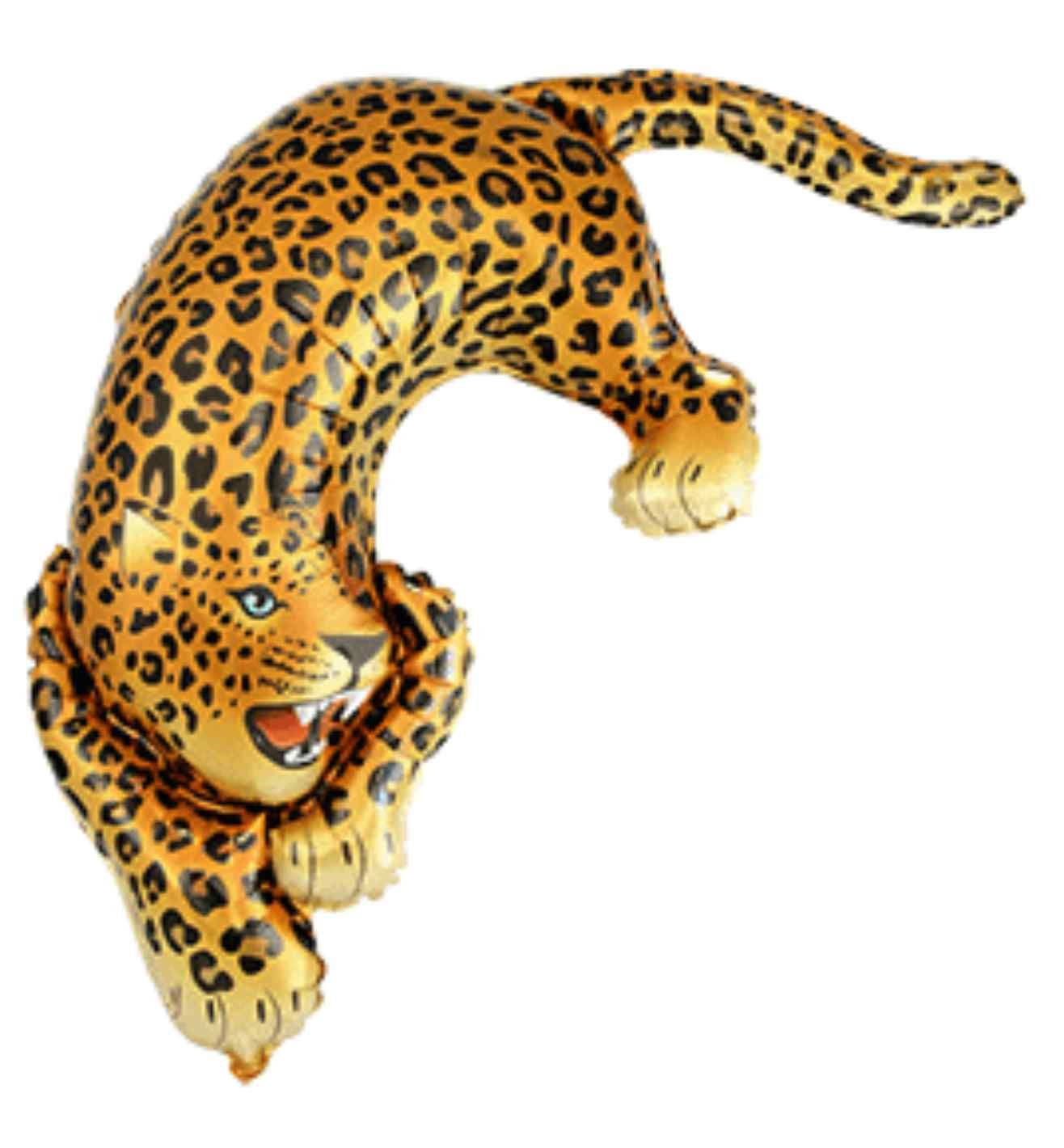 42"  Flexmetal Savage Leopard Foil Balloon