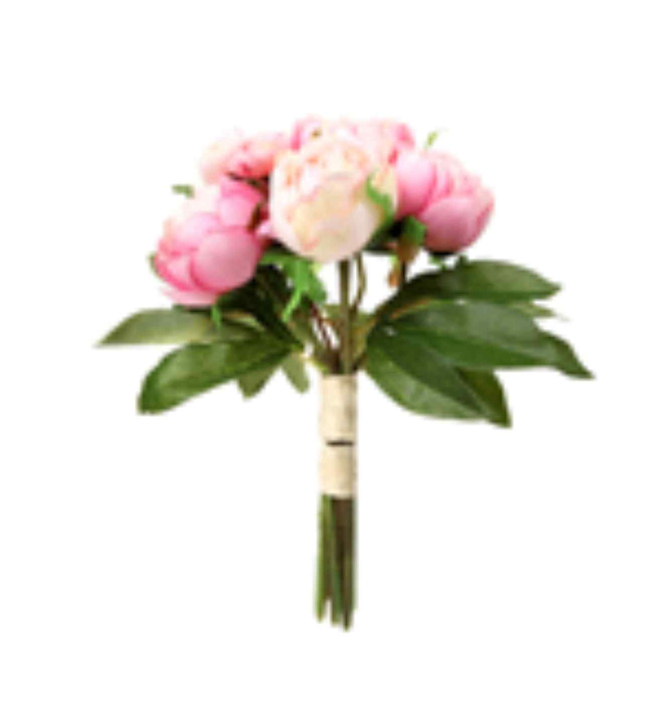 32cm Large Peony Bunch (8 Stems) Vintage Pinks