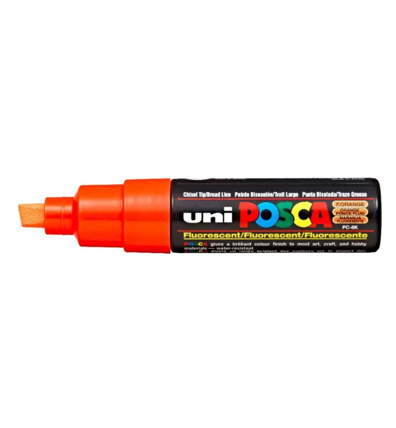 Fluo Orange POSCA Broad Chisel Tip