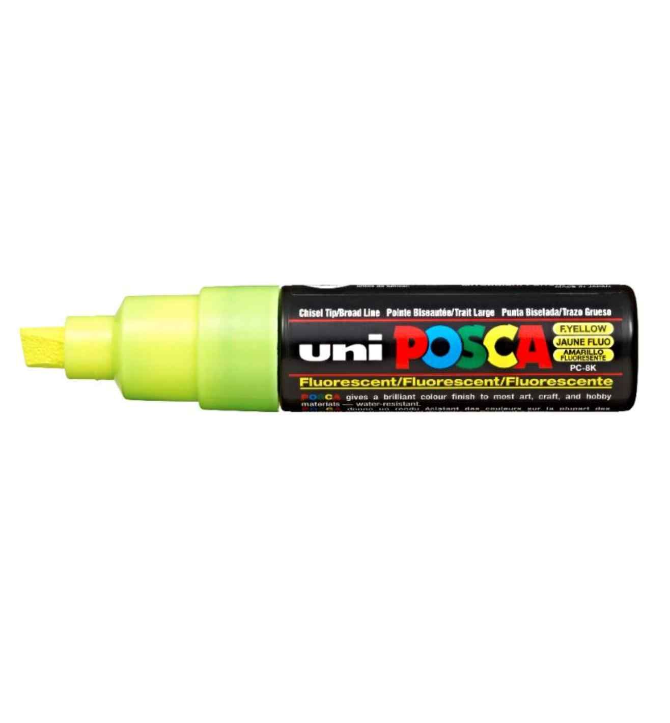 Fluo Yellow POSCA Broad Chisel Tip