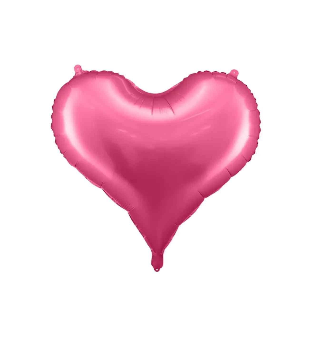 24 x 20.5" Party Deco Foil Heart Pink