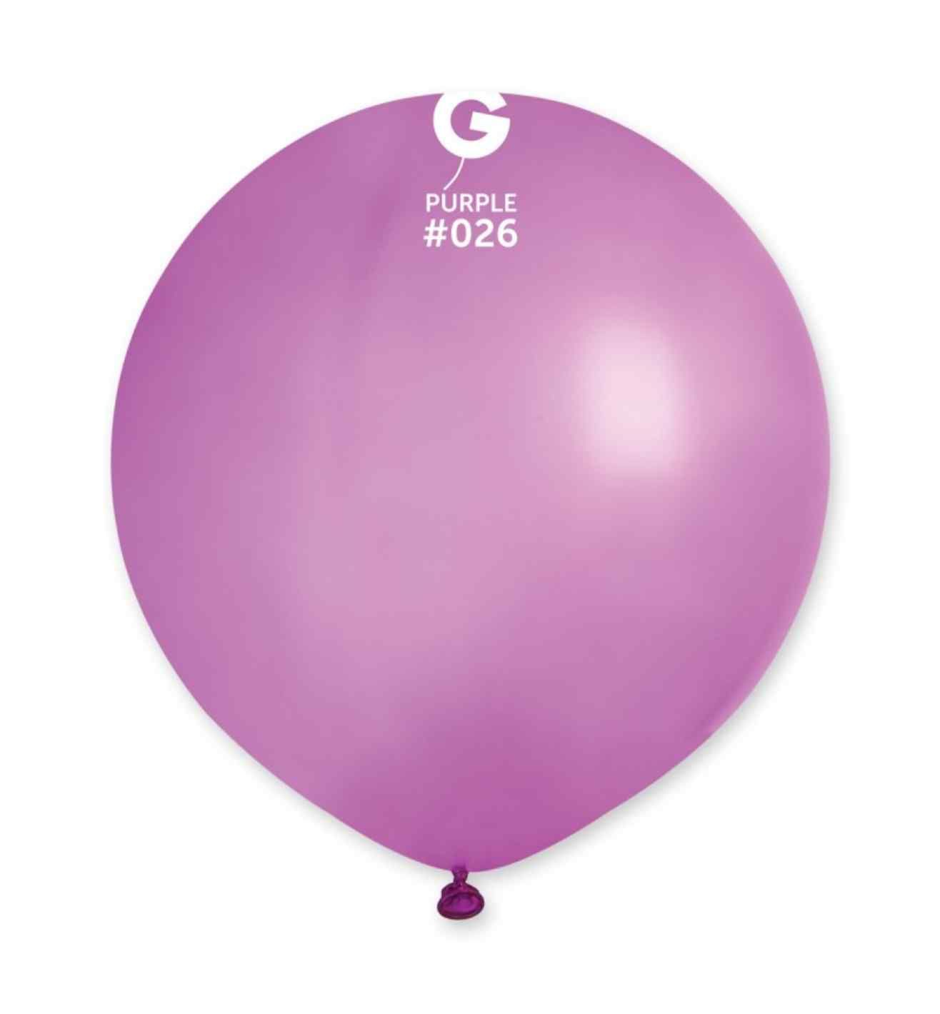 19" Gemar Neon Purple Latex 25ct