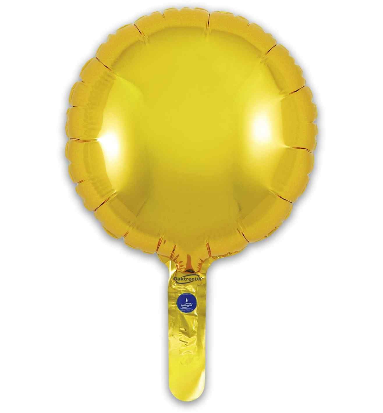 9" Oaktree Gold Round Foil