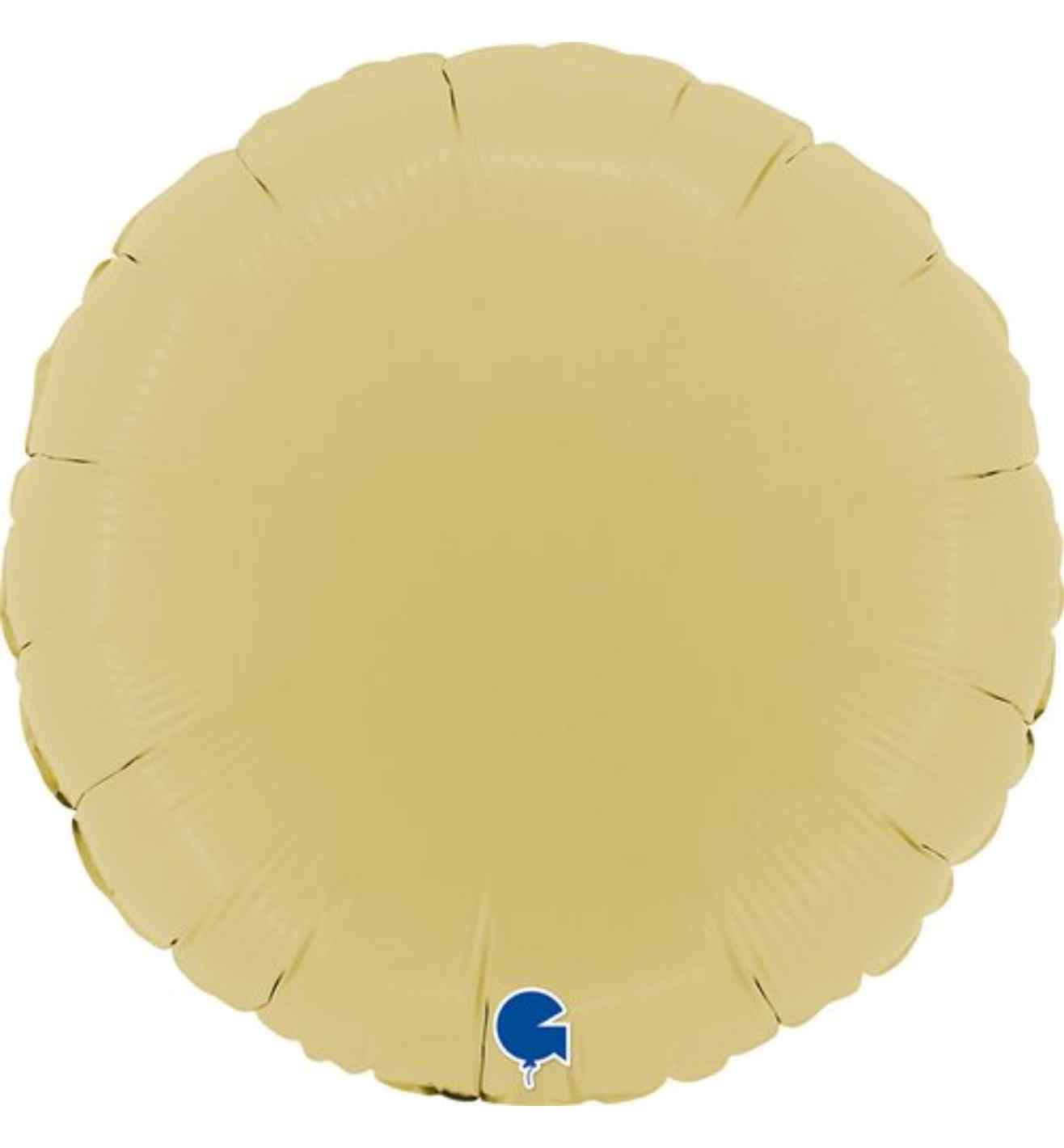 18" Grabo Foil Round Matte Yellow