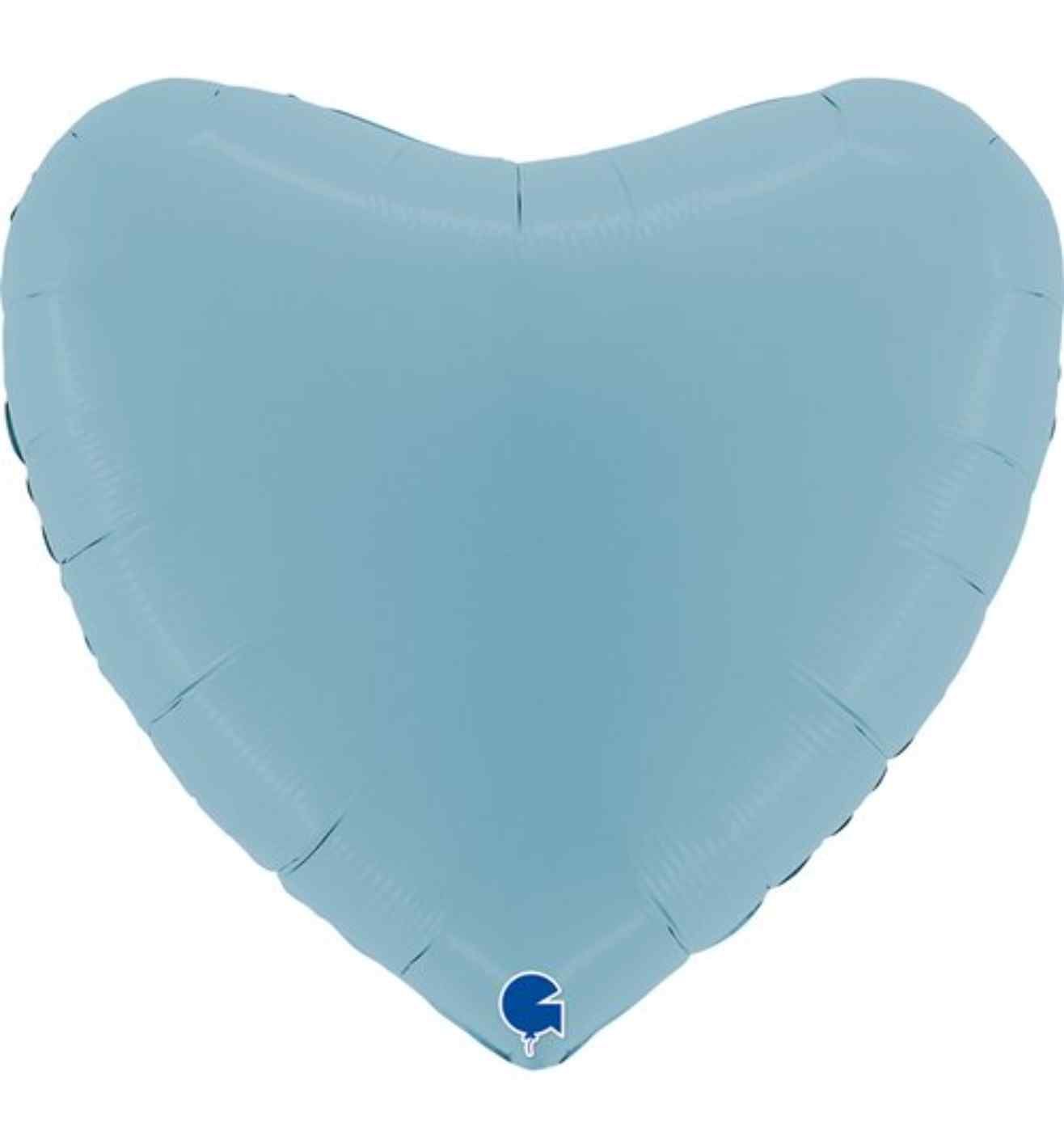 36" Grabo Matte Blue Heart