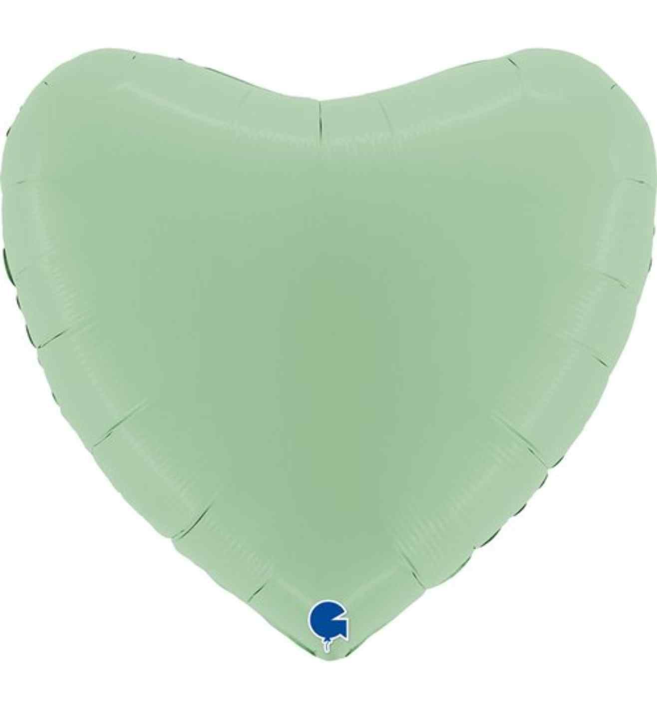 36" Grabo Matte Green Heart
