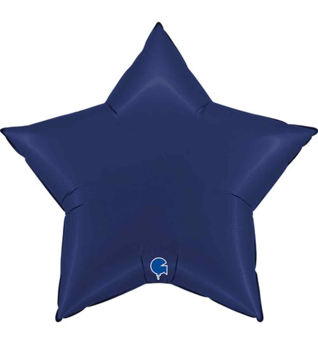 36" Grabo Satin Blue Navy Star