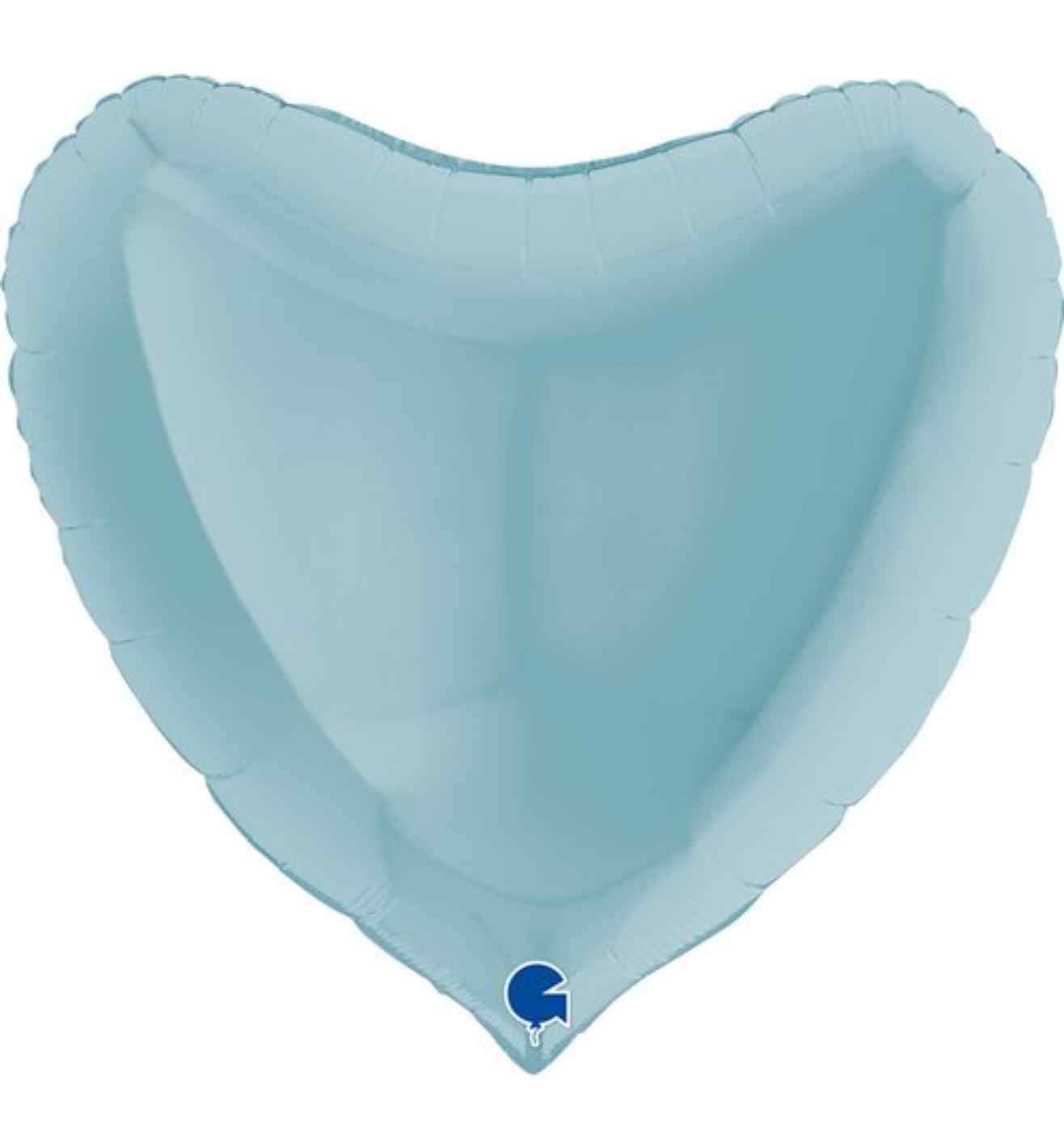 36" Grabo Pastel Blue Heart