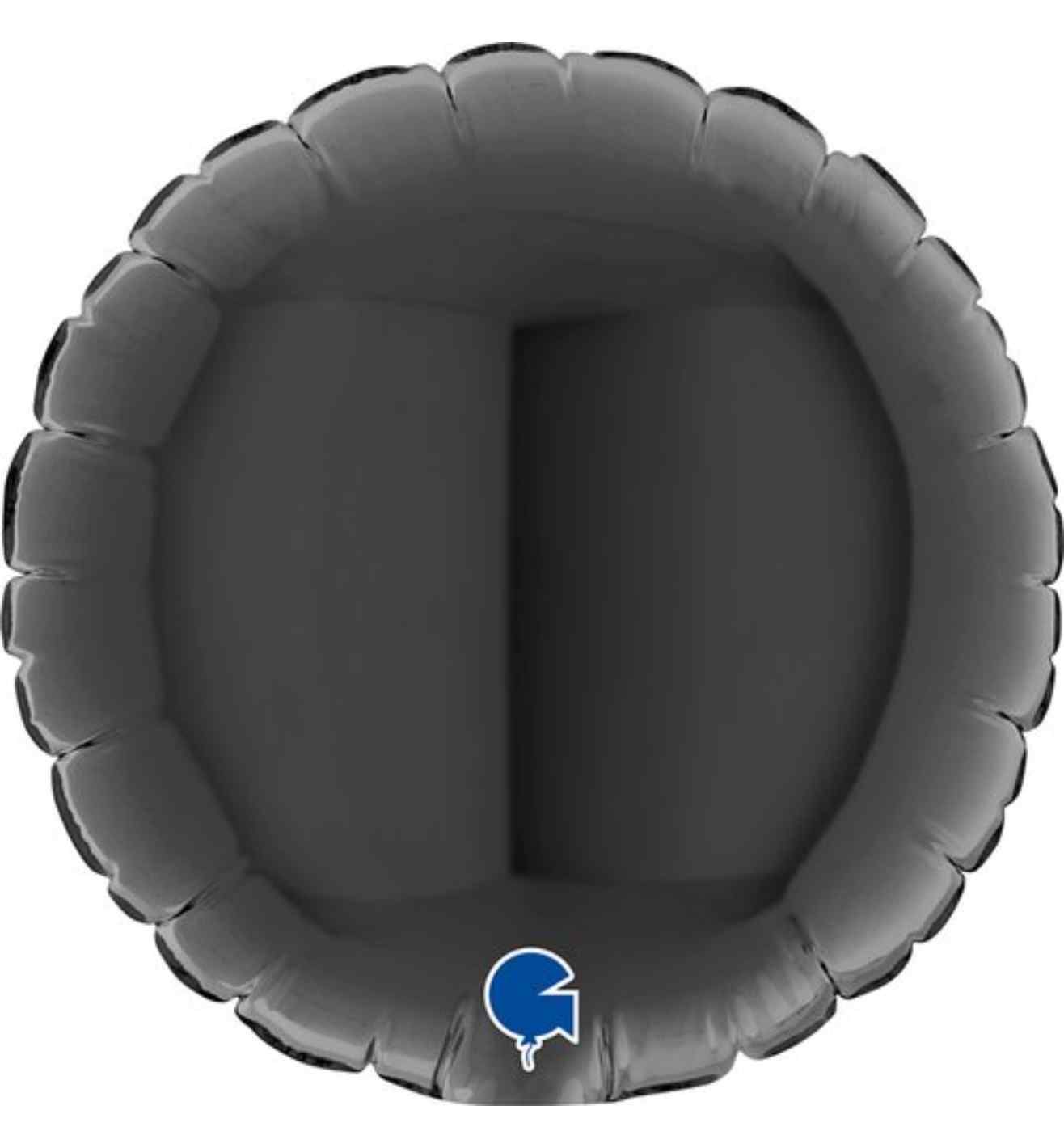 4" Grabo Round Black Foil