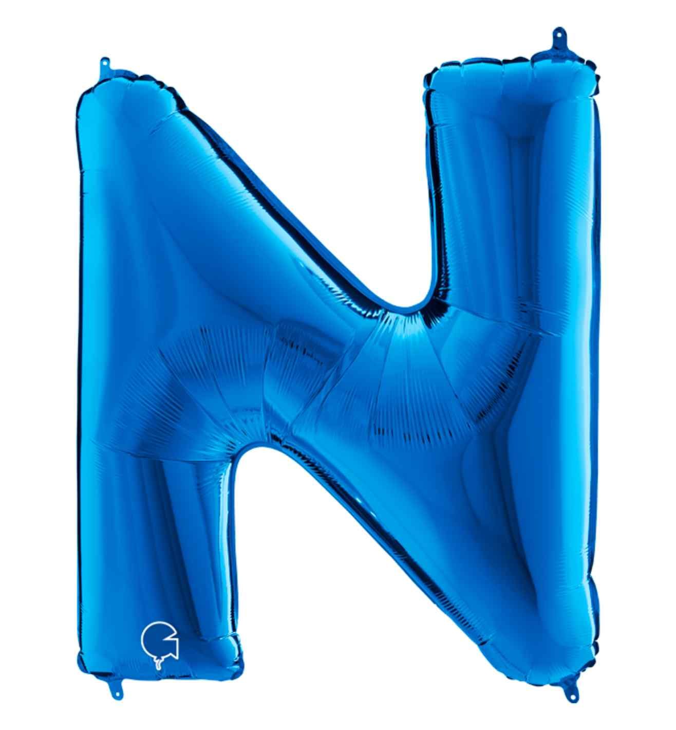 40" Grabo Blue Letter N