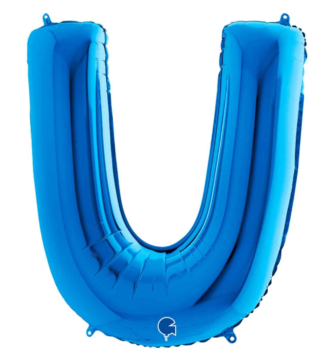 40" Grabo Blue Letter U