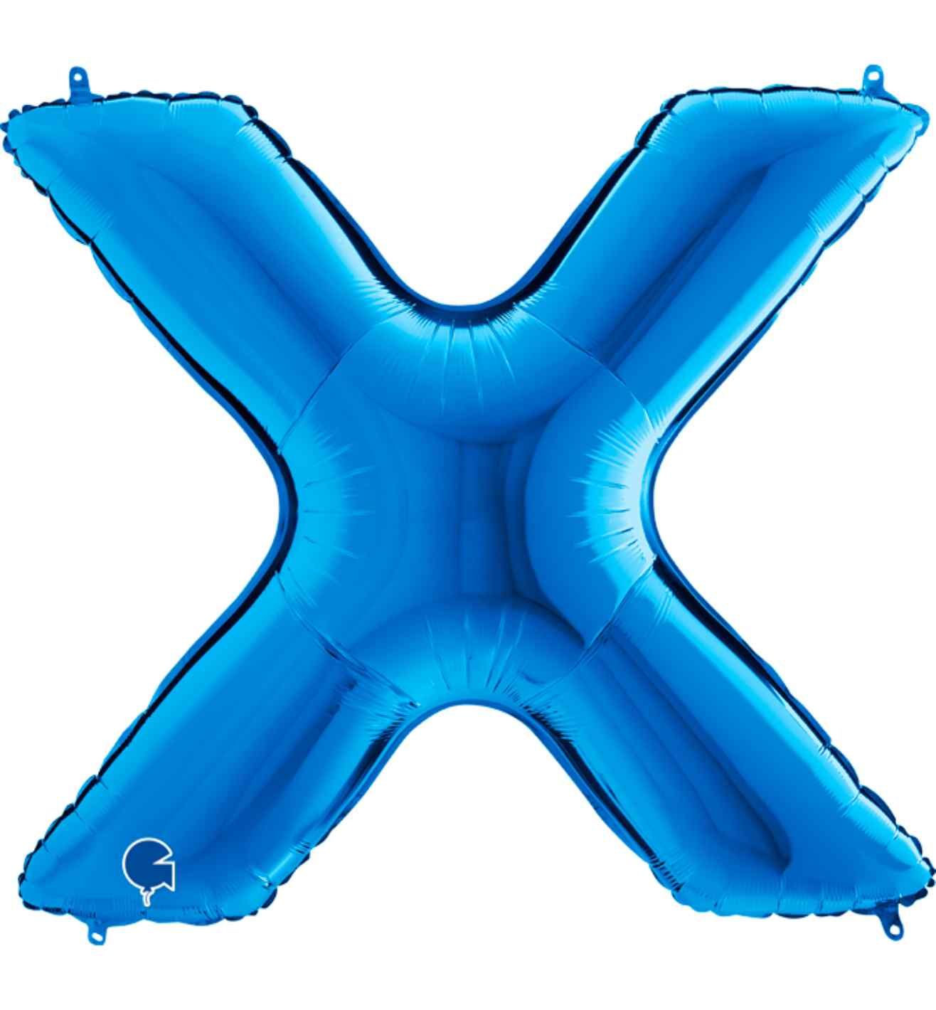 40" Grabo Blue Letter X