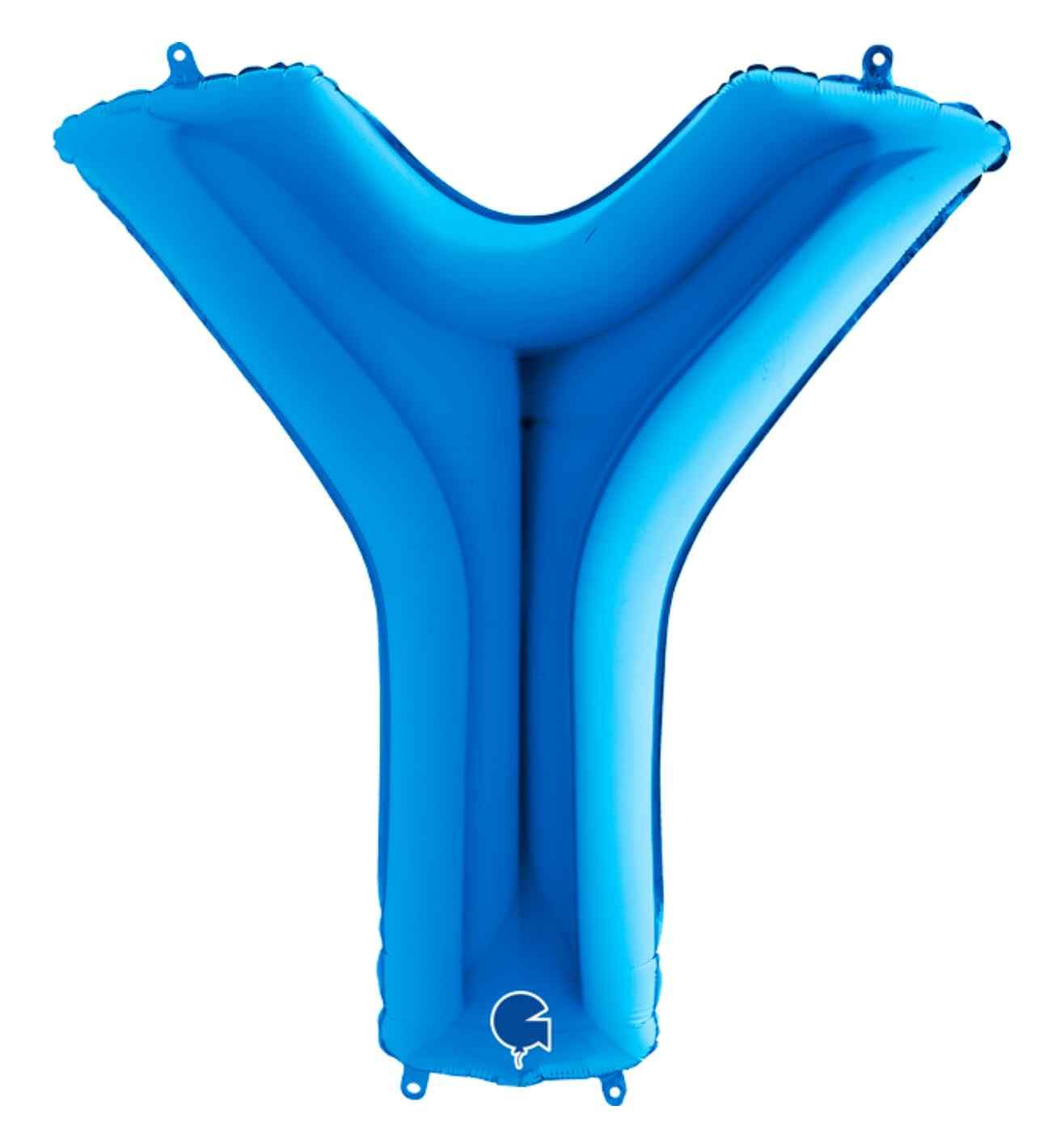 40" Grabo Blue Letter Y