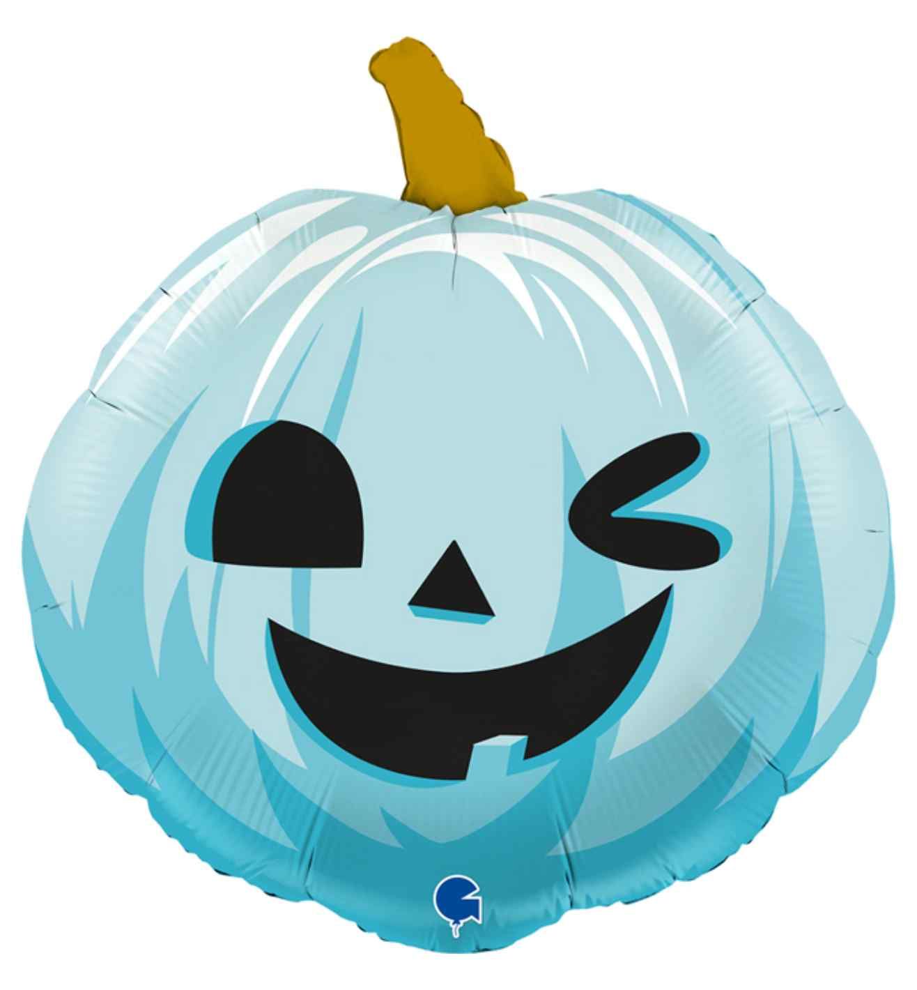 22" Funny Pumpkin Blue