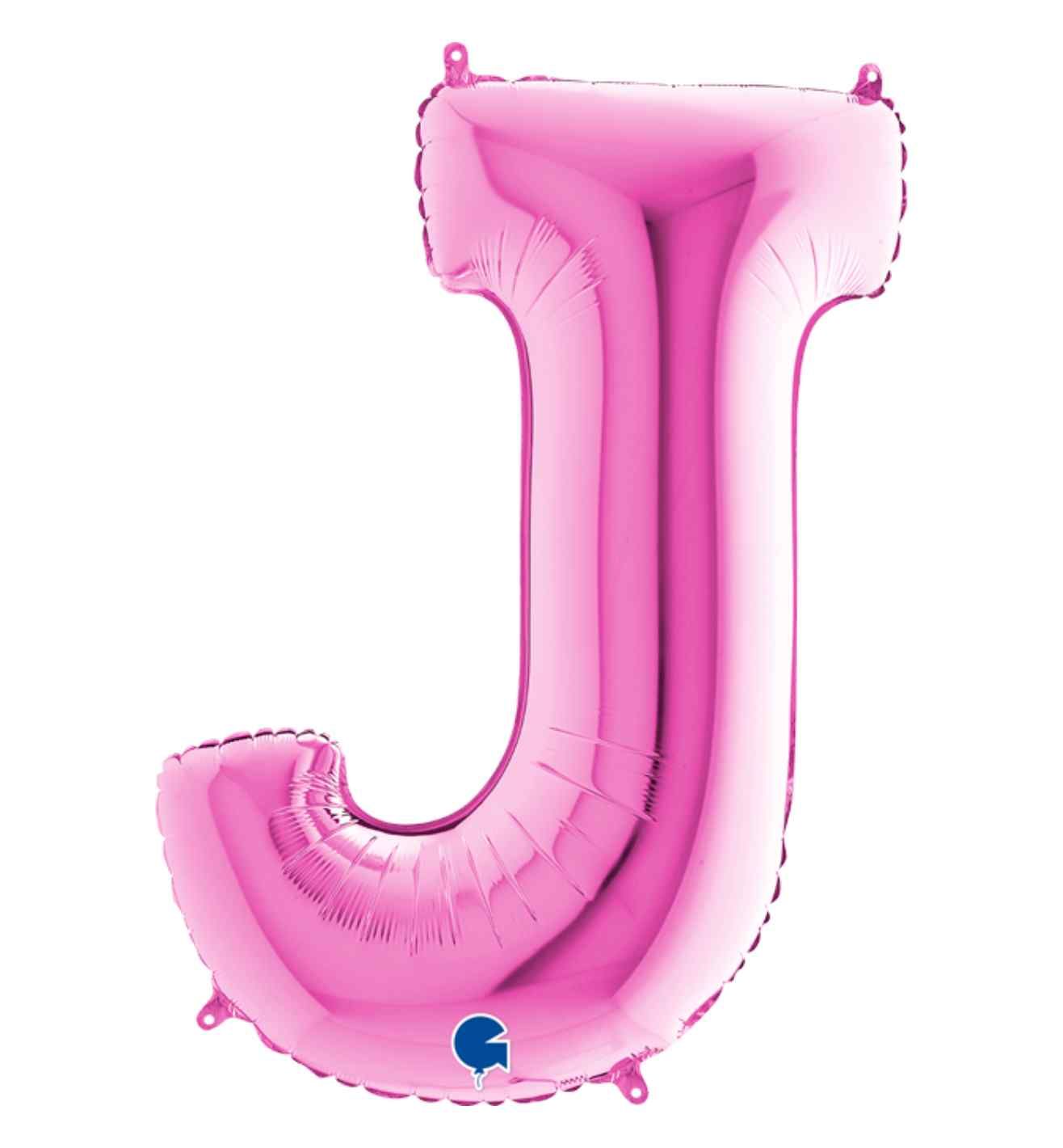 40" Grabo Fuxia Letter J