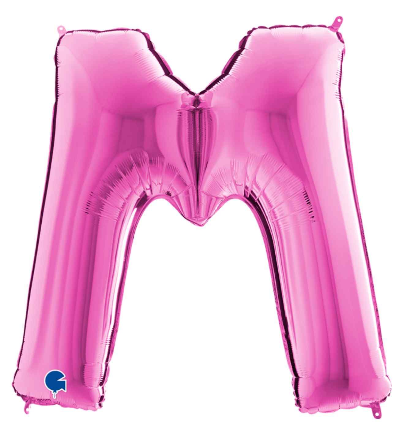 40" Grabo Fuxia Letter M