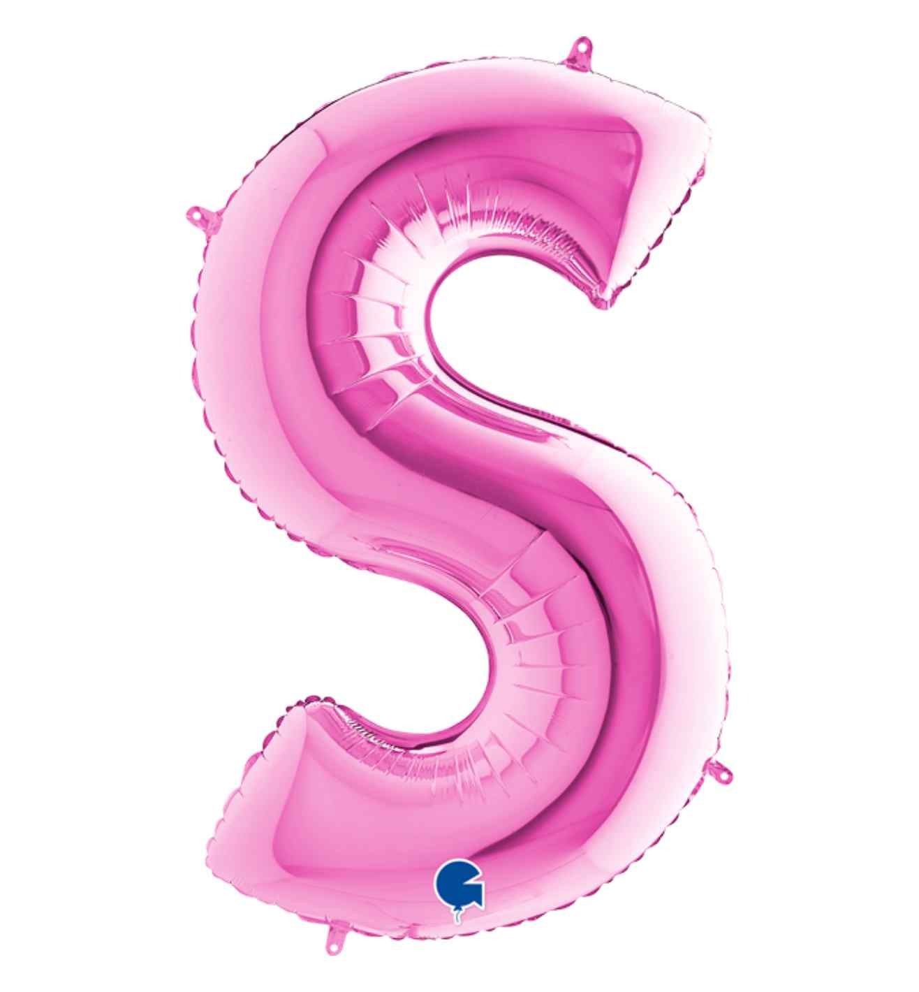 40" Grabo Fuxia Letter S