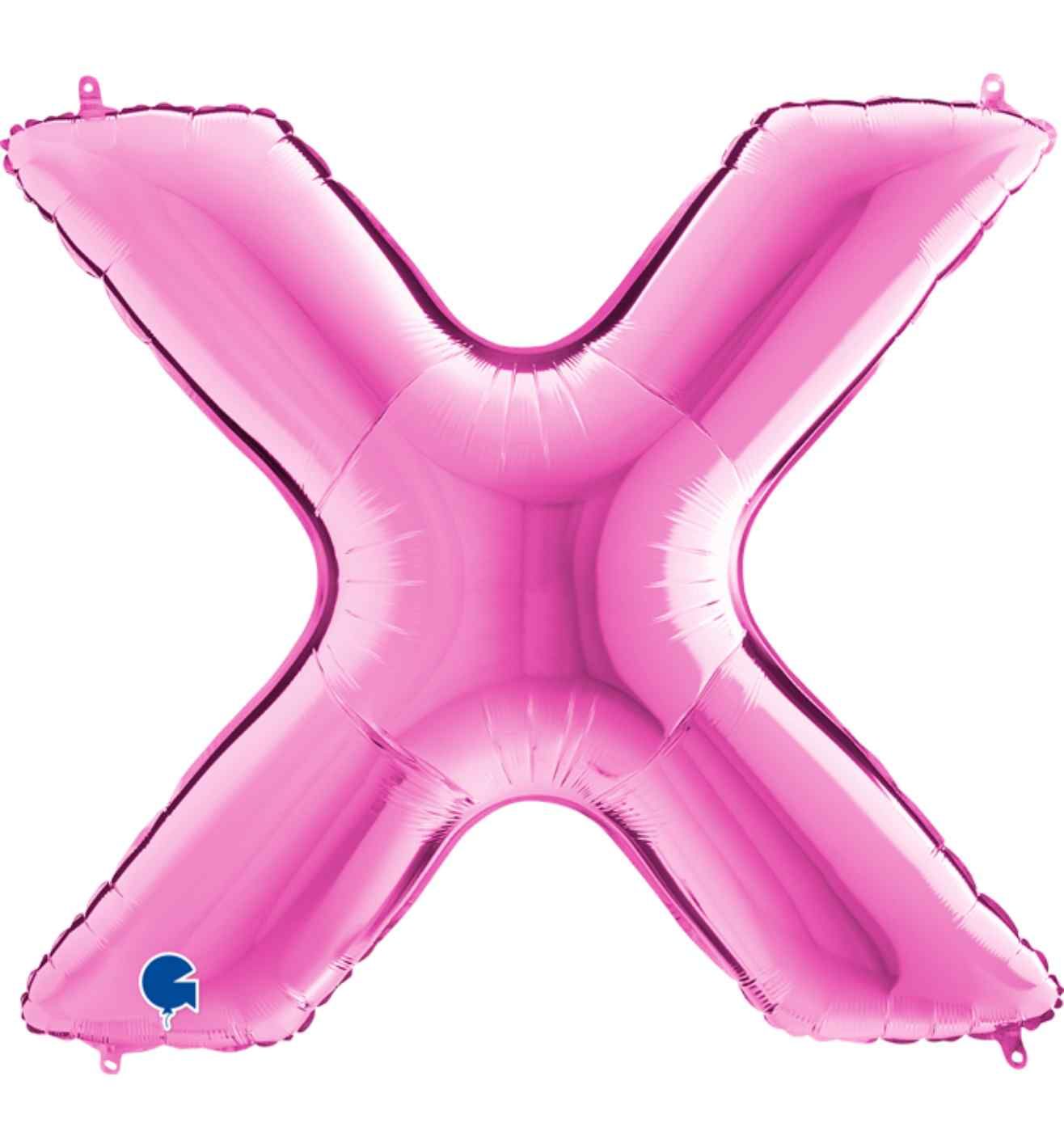 40" Grabo Fuxia Letter X