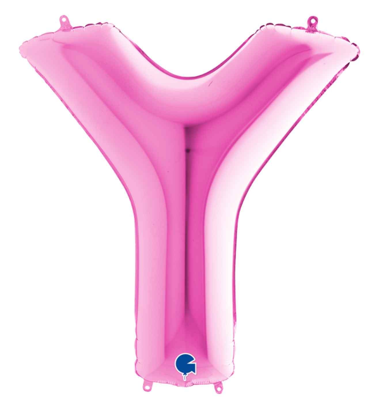 40" Grabo Fuxia Letter Y