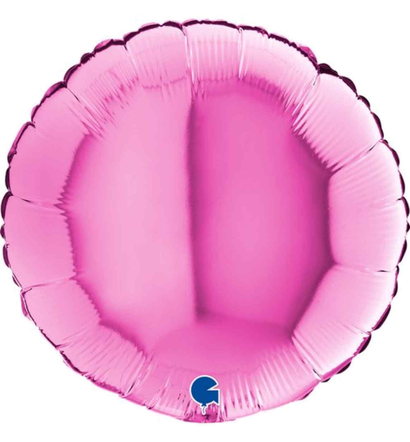 18" Grabo Round Fuxia Foil
