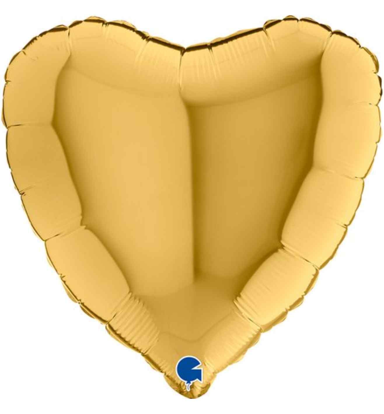9" Grabo Heart Gold 5 Foil