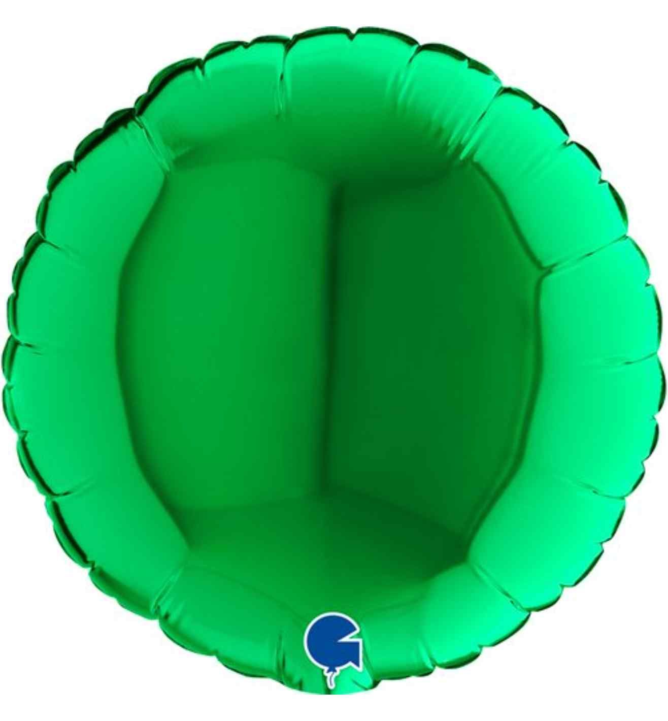 9" Grabo Round Green Foil