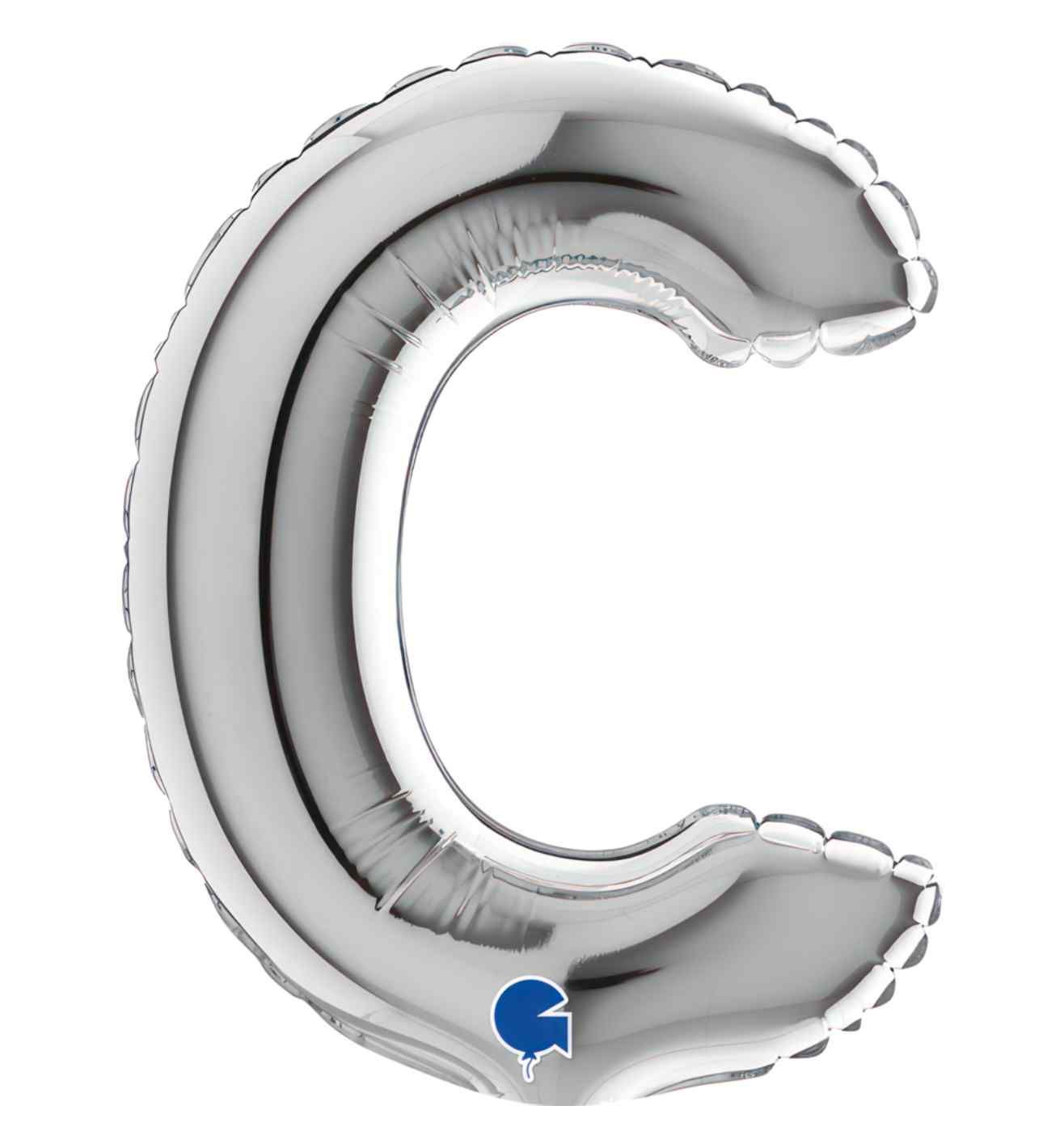 7" Grabo Silver Letter C