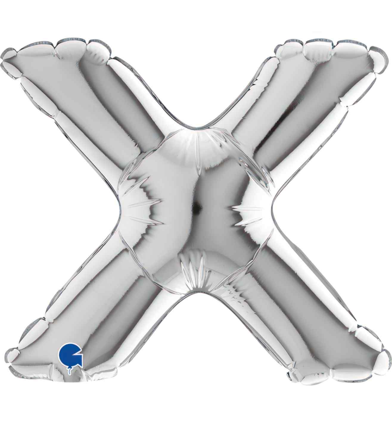 7" Grabo Silver Letter X